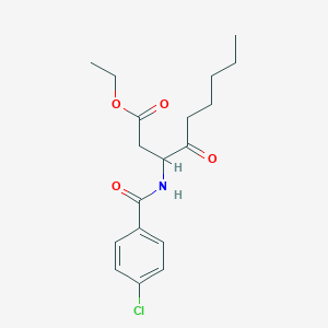 Ethyl 3-(4-chlorobenzamido)-4-oxononanoate