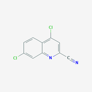 molecular formula C10H4Cl2N2 B8602645 4,7-Dichloroquinoline-2-carbonitrile 