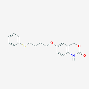 6-[4-(Phenylsulfanyl)butoxy]-1,4-dihydro-2H-3,1-benzoxazin-2-one