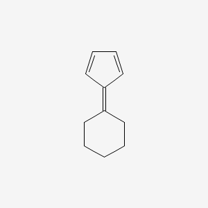 molecular formula C11H14 B8602674 Cyclohexane, 2,4-cyclopentadien-1-ylidene- 