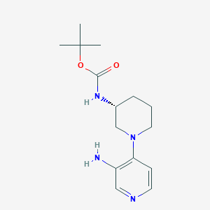 molecular formula C15H24N4O2 B8602680 (R)-tert-butyl 1-(3-aminopyridin-4-yl)piperidin-3-ylcarbamate 