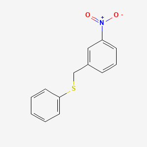 molecular formula C13H11NO2S B8602743 Phenyl 3-nitrobenzyl sulfide 