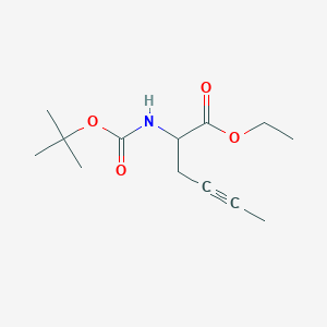 (+/-)-Ethyl 2-[(tert-butoxycarbonyl)amino]-4-hexynoate