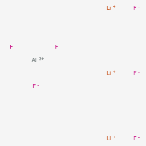 molecular formula AlF6Li3 B086028 Trilithium hexafluoroaluminate CAS No. 13821-20-0