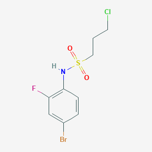 N-(4-bromo-2-fluorophenyl)-3-chloropropane-1-sulfonamide