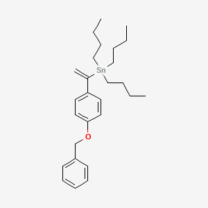 {1-[4-(Benzyloxy)phenyl]ethenyl}(tributyl)stannane