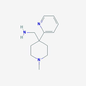 molecular formula C12H19N3 B8602877 (1-Methyl-4-(pyridin-2-yl)piperidin-4-yl)methanamine 