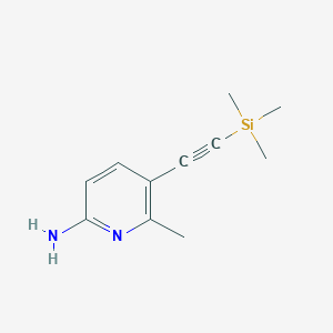6-Methyl-5-trimethylsilanylethynyl-pyridin-2-ylamine