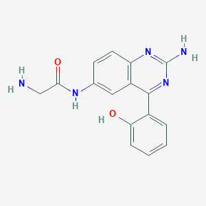 2-Amino-6-aminomethylcarbonylamino-4-(2-hydroxyphenyl)quinazoline