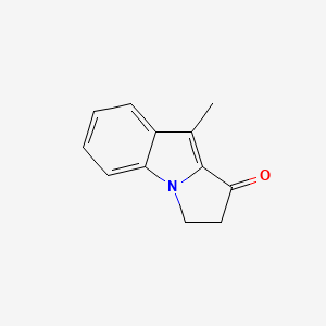 molecular formula C12H11NO B8602898 2,3-dihydro-9-methyl-1H-pyrrolo[1,2-a]indol-1-one 