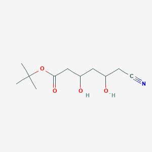 molecular formula C11H19NO4 B8602934 (3S,5R)-6-CYANO-3,5-DIHYDROXY-HEXANOIC ACID TERT-BUTYL ESTER 