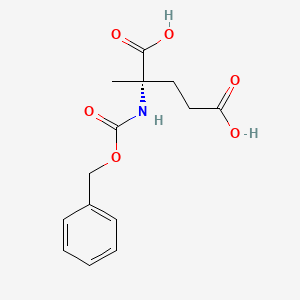 molecular formula C14H17NO6 B8602946 Cbz-alpha-methyl-L-Glu 