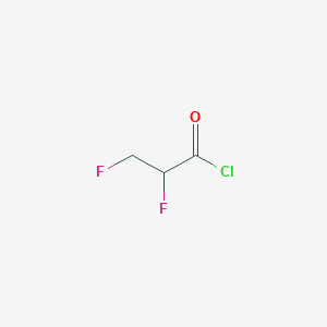 molecular formula C3H3ClF2O B8602965 2,3-Difluoropropanoyl chloride CAS No. 112753-67-0