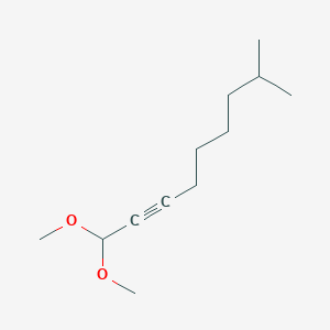 molecular formula C12H22O2 B8602972 1,1-Dimethoxy-8-methylnon-2-yne CAS No. 62088-69-1