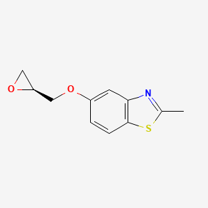 molecular formula C11H11NO2S B8603001 2-methyl-5-[[(2S)-oxiran-2-yl]methoxy]-1,3-benzothiazole 