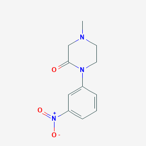 4-Methyl-1-(3-nitrophenyl)piperazin-2-one