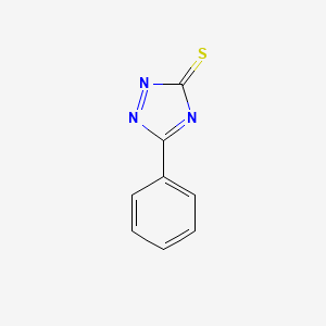 molecular formula C8H5N3S B8603089 5-Phenyl-3H-1,2,4-triazole-3-thione CAS No. 63479-91-4