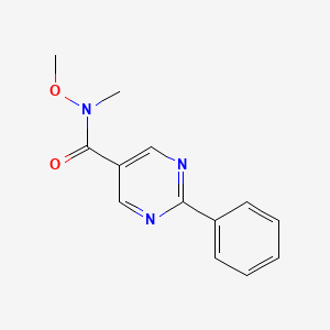 N-methoxy-N-methyl-2-phenylpyrimidine-5-carboxamide
