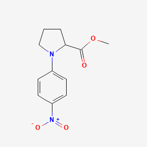 molecular formula C12H14N2O4 B8603121 1-(4-Nitrophenyl)-pyrrolidine-2-carboxylic acid methyl ester 