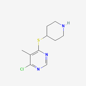 4-Chloro-5-methyl-6-(piperidin-4-ylsulfanyl)-pyrimidine