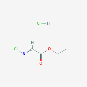molecular formula C4H7Cl2NO2 B8603137 Ethyl 2-chloroiminoacetate hydrochloride CAS No. 139549-54-5