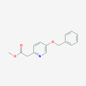 molecular formula C15H15NO3 B8603170 methyl 2-(5-phenylmethoxypyridin-2-yl)acetate 