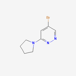 molecular formula C8H10BrN3 B8603194 5-bromo-3-pyrrolidin-1-ylpyridazine 