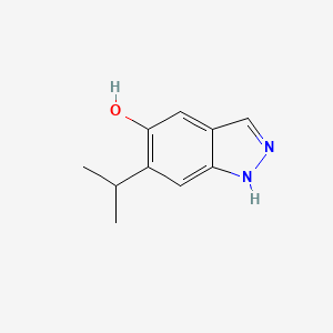 molecular formula C10H12N2O B8603340 6-Isopropyl-1H-indazol-5-ol 