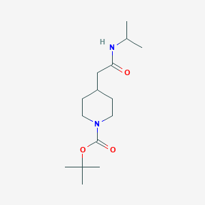 molecular formula C15H28N2O3 B8603476 tert-butyl 4-[2-oxo-2-(propan-2-ylamino)ethyl]piperidine-1-carboxylate 