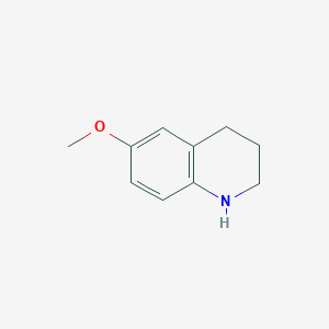 molecular formula C10H13NO B086035 6-Methoxy-1,2,3,4-tetrahydroquinoline CAS No. 120-15-0