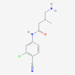 4-amino-N-(3-chloro-4-cyanophenyl)-3-methylbutanamide