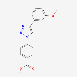 4-[4-(3-Methoxyphenyl)-[1,2,3]triazol-1-yl]benzoic acid