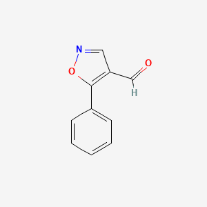 molecular formula C10H7NO2 B8603626 5-Phenylisoxazole-4-carbaldehyde 
