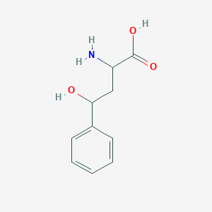 molecular formula C10H13NO3 B8603633 alpha-Amino-gamma-hydroxybenzenebutanoic acid 