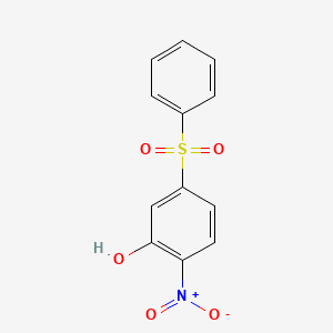 2-Nitro-5-(phenylsulfonyl)phenol