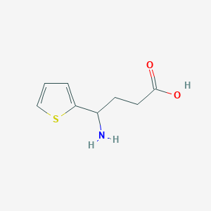 molecular formula C8H11NO2S B8603715 4-Amino-4-(thiophen-2-yl)butanoic acid 