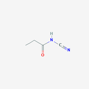 molecular formula C4H6N2O B8603735 ethyl-N-cyanoformamidate 