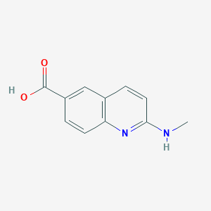 molecular formula C11H10N2O2 B8603757 2-(Methylamino)quinoline-6-carboxylic acid 