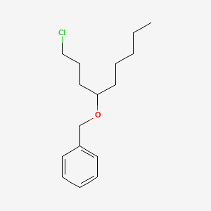 molecular formula C16H25ClO B8603762 {[(1-Chlorononan-4-YL)oxy]methyl}benzene CAS No. 57987-61-8