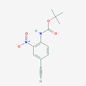 molecular formula C13H14N2O4 B8603786 Tert-butyl 4-ethynyl-2-nitrophenylcarbamate 