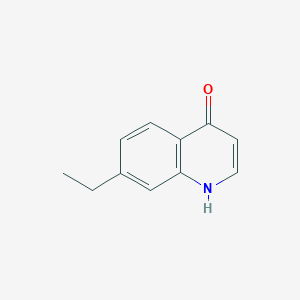 molecular formula C11H11NO B8603812 7-Ethyl-4-hydroxyquinoline 