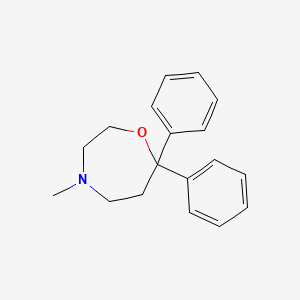 molecular formula C18H21NO B8603852 4-Methyl-7,7-diphenyl-1,4-oxazepane CAS No. 60163-24-8