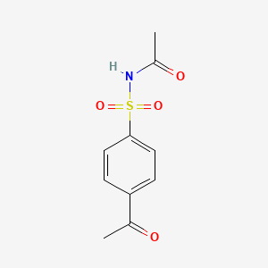 molecular formula C10H11NO4S B8603977 N-(4-acetylphenyl)sulfonylacetamide 