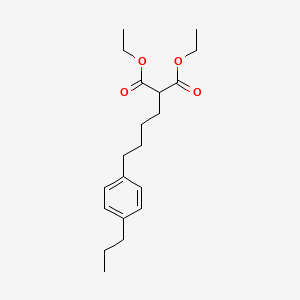 molecular formula C20H30O4 B8604142 Diethyl [4-(4-propylphenyl)butyl]propanedioate CAS No. 89777-72-0