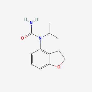 molecular formula C12H16N2O2 B8604150 N-(2,3-Dihydro-1-benzofuran-4-yl)-N-propan-2-ylurea CAS No. 61090-39-9