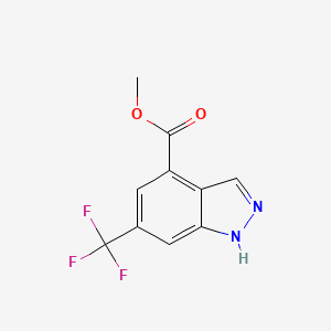 B8604257 methyl 6-(trifluoromethyl)-1H-indazole-4-carboxylate CAS No. 848678-62-6