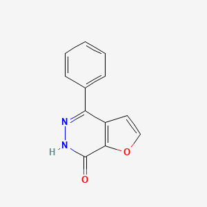molecular formula C12H8N2O2 B8604346 4-phenyl-6H-furo[2,3-d]pyridazin-7-one 