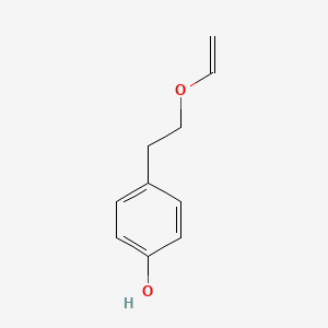 molecular formula C10H12O2 B8604460 4-[2-(Ethenyloxy)ethyl]phenol CAS No. 302592-64-9
