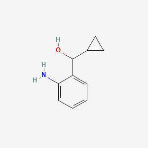 molecular formula C10H13NO B8604488 o-Amino-alpha-cyclopropylbenzyl alcohol 