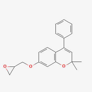2,2-Dimethyl-7-[(oxiran-2-yl)methoxy]-4-phenyl-2H-1-benzopyran